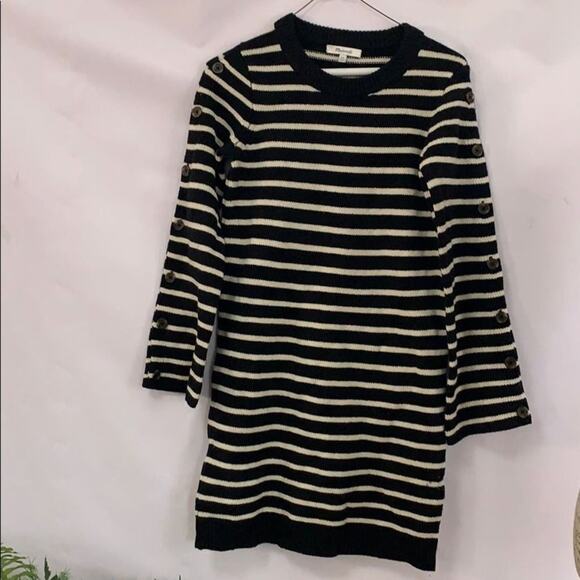 MADEWELL MERINO WOOL STRIPED SWEATER‎ DRESS SZ XXS - Picture 2 of 7